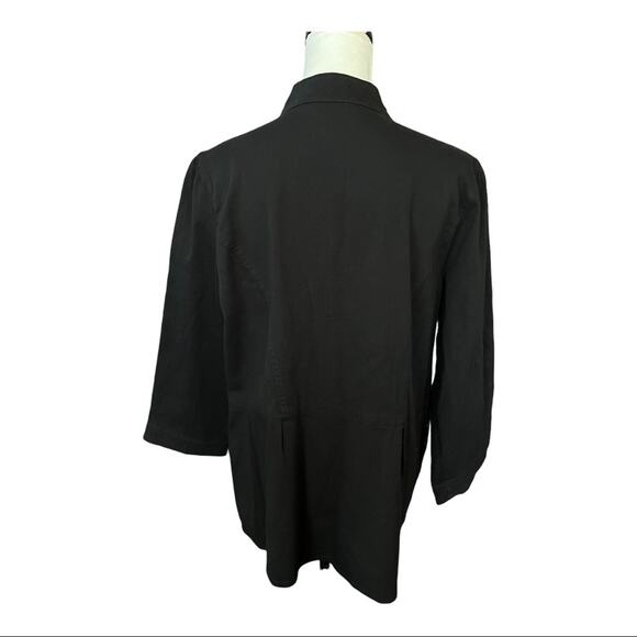 Sere Nade black ruffle lightweight jacket size 14/16 - Picture 2 of 3